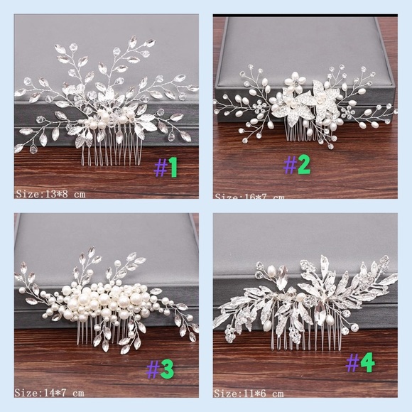 High quality Hair Combs Bridal Hair Accessories For Women Hair Jewelry Silver - Picture 1 of 6